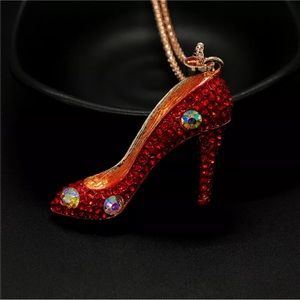 Red shoe Necklace